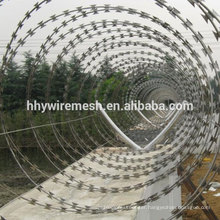 galvanized razor blade wire BTO22 concertina razor wire military razor wire